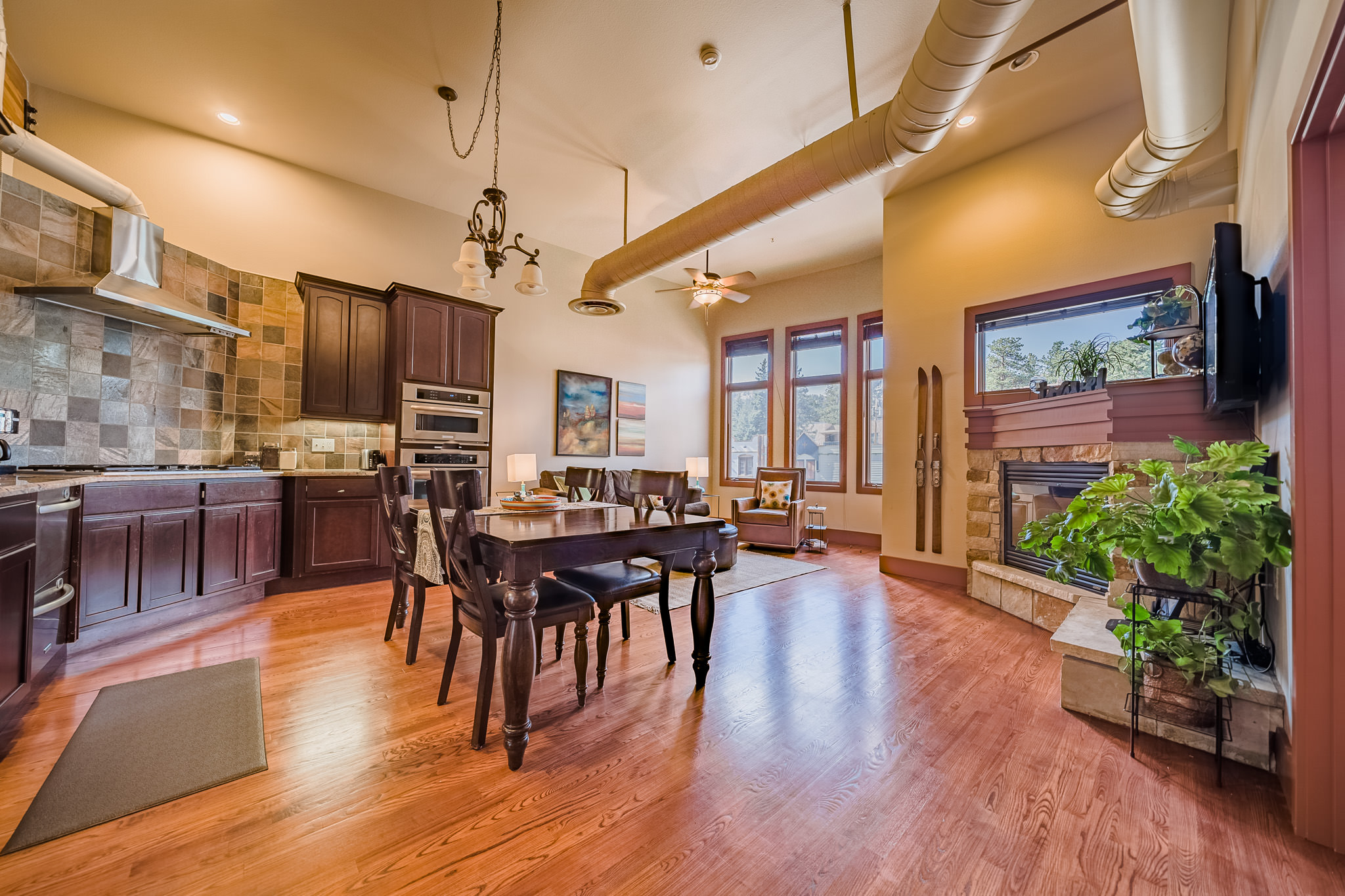 AirBnB luxury loft interior